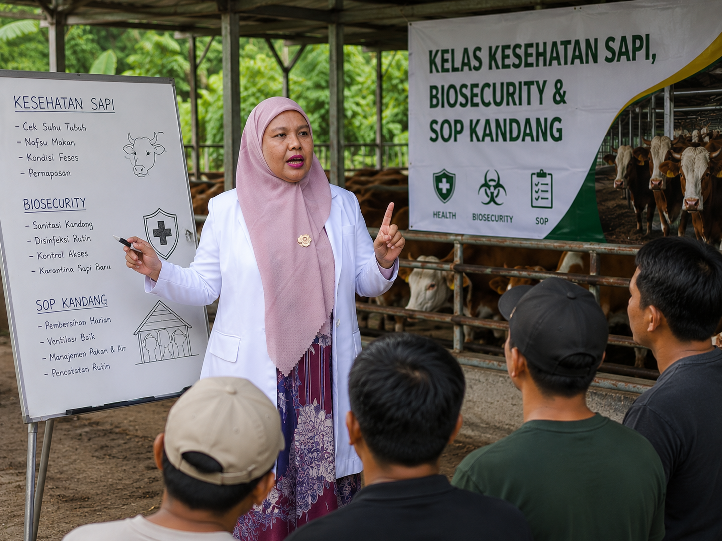 Kelas Kesehatan Sapi, Biosecurity & SOP Kandang